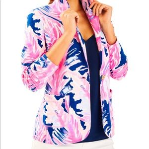 Lilly Pulitzer Mindy shawl collar cardigan.